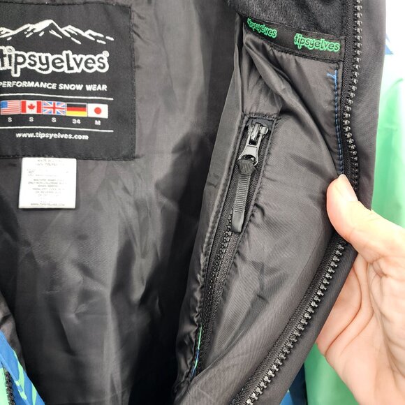 TIPSY ELVES Men's Alpine Action One Piece Ski & Snowboard Snow Suit Small NWT - Picture 17 of 17